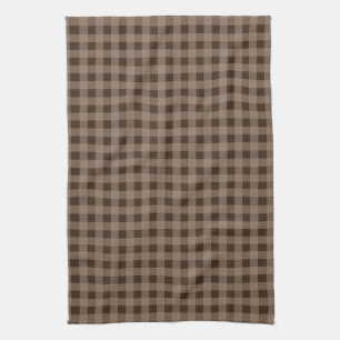 Brown Gingham Country Kitchen Towel Theedoek