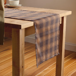 Brown Gingham Herfst Autumn Korte Tafelloper