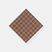 Brown Gingham Herfst Autumn Servet (Hoek)