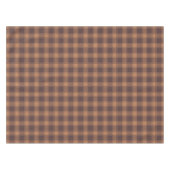 Brown Gingham Herfst Autumn Tafelkleed (Voorkant (Horizontaal))