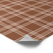 Brown Gingham Poster (Hoek)