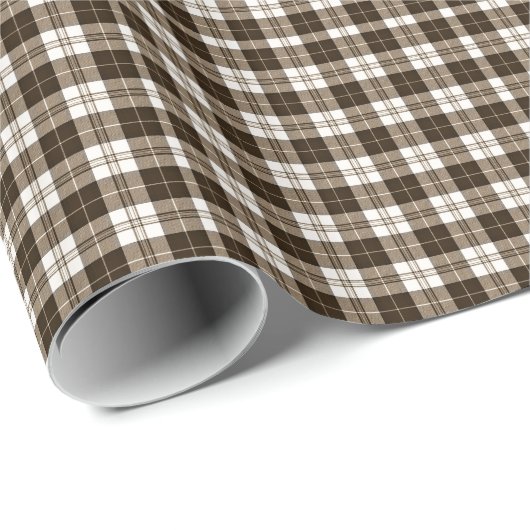 Brown Gingham Pset Cadeaupapier (Rol Hoek)
