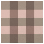 Brown Gingham Stof (Close Up)