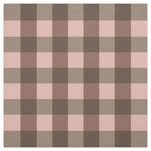 Brown Gingham Stof (Swatch)