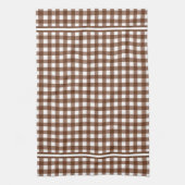 Brown Gingham Theedoek (Verticaal)