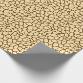 Brown Giraffe Pattern – Minimal Animal Print Cadeaupapier (Hoek)