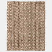 Brown Giraffe Print Fleece Deken (Voorkant)