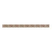Brown Giraffe Print Grosgrain Lint (Voorkant)