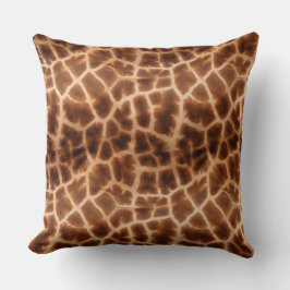 Brown Giraffe Print Kussen