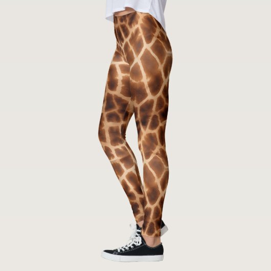 Brown Giraffe Print Leggings (Links)