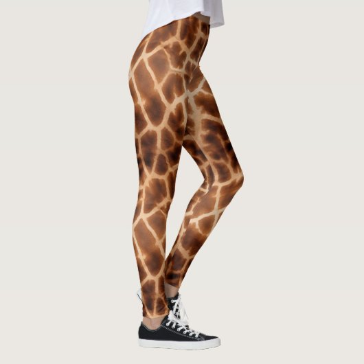 Brown Giraffe Print Leggings (Rechts)