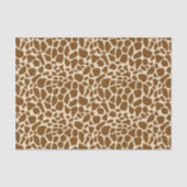 Brown Giraffe Print Pattern Tissuepapier (Voorkant)