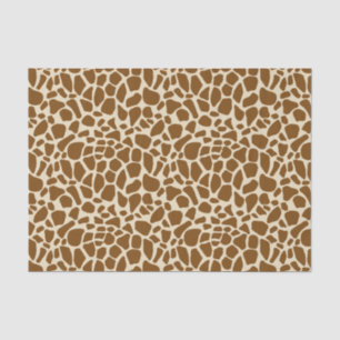 Brown Giraffe Print Pattern Tissuepapier