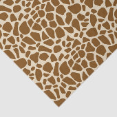 Brown Giraffe Print Pattern Tissuepapier (Detail)