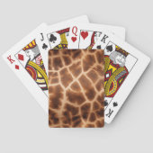 Brown Giraffe Print Pokerkaarten (Achterkant)