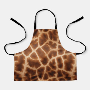Brown Giraffe Print Schort