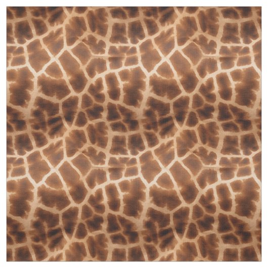 Brown Giraffe Print Stof (Swatch)