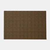 Brown Glen Check Houndstooth Pset Pattern Deurmat (Voorkant)
