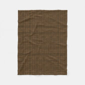 Brown Glen Check Houndstooth Pset Pattern Fleece Deken (Voorkant)