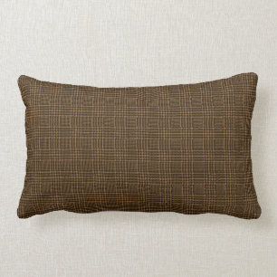 Brown Glen Check Houndstooth Pset Pattern Kussen