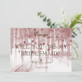 Brown Glitter zal je mijn uitnodiging zijn. (Staand voorkant)