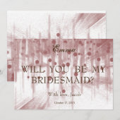 Brown Glitter zal je mijn uitnodiging zijn. (Voorkant / Achterkant)