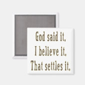 Brown God zei het Magneet (Voorkant / Achterkant)