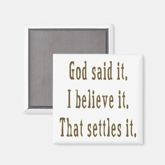 Brown God zei het Magneet (Voorkant / Achterkant)