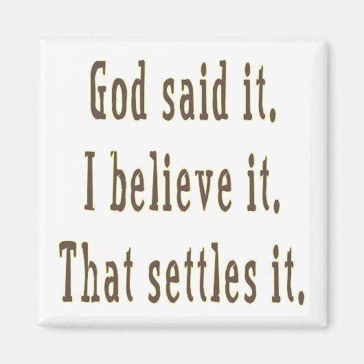 Brown God zei het Magneet (Voorkant)