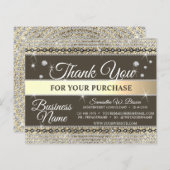 Brown Gold Diamond bedankt u voor uw opdracht, juw (Voorkant / Achterkant)