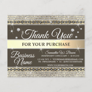 Brown Gold Diamond bedankt u voor uw opdracht, juw