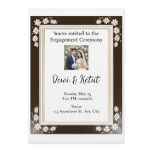 Brown & Gold Frame Wedding Engagement