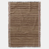 Brown Gold Stripes Christmas Deken (Voorkant Verticaal)