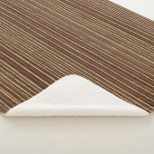 Brown Gold Stripes Christmas Sherpa Deken (3/4)