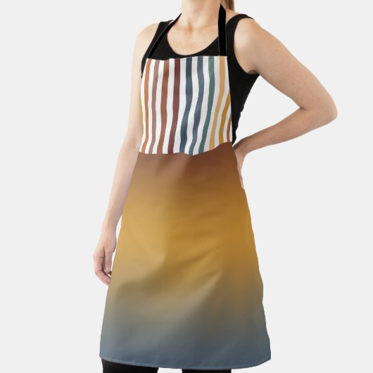 BROWN GOLD TEAL BLUE FALL GEOMETRIC PATTERN SCHORT (Insitu)