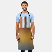 BROWN GOLD TEAL BLUE FALL GEOMETRIC PATTERN SCHORT (Gedragen)