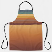 BROWN GOLD TEAL BLUE FALL GEOMETRIC PATTERN SCHORT (Voorkant)