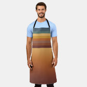 BROWN GOLD TEAL BLUE FALL GEOMETRIC PATTERN SCHORT (Gedragen)