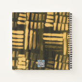 Brown Gold Tribal Marks Sketchbook Bullet Journal Notitieboek (Achterkant)