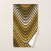 Brown Gold Waves Classy & Chic Bad Handdoek (Handdoek)