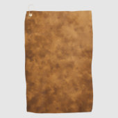 Brown Golf Towel – Soft, Absorbent & Durable Golfhanddoek (Voorkant)