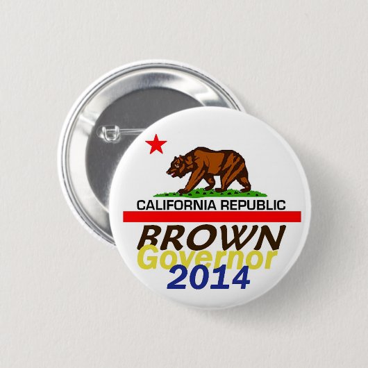 BROWN Governor 2014 Button (Voorkant /achterkant)