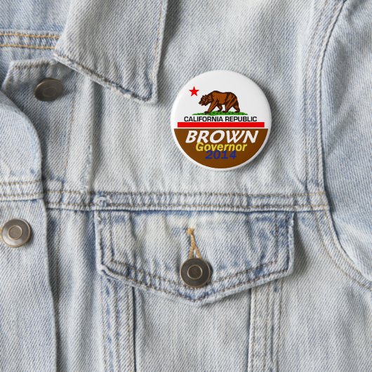 BROWN Governor 2014 Button (In situ)