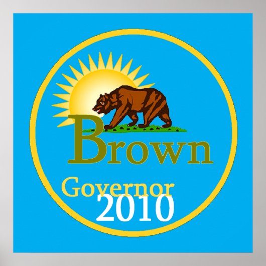 BROWN Governor POSTER Print (Voorkant)