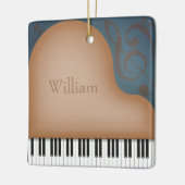 Brown Grand Piano Charming Musical Keepomwille Keramisch Ornament (Links)