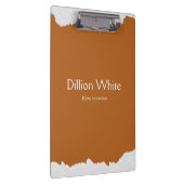 Brown gray textured print klembord (Rechts)