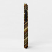 Brown Green and Gold Stripes Case-Mate iPhone Case (Achterkant/links)