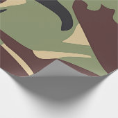 Brown Green Camo Cadeaupapier (Hoek)