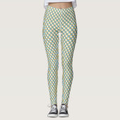 Brown Green Gingham Leggings (Voorkant)