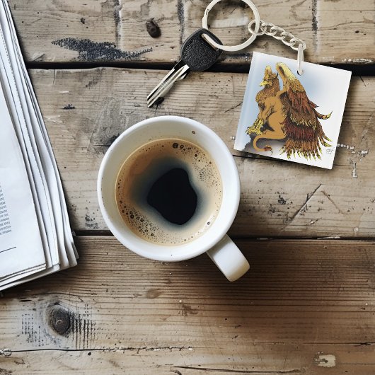 Brown Griffin Fantasy Sleutelhanger